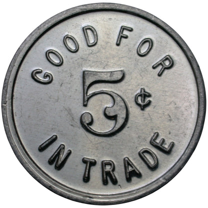 Long Beach, CA Libby's G/F 5¢ In Trade Token