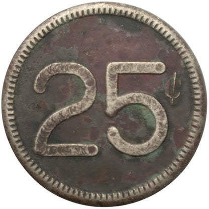 Long Beach, CA 33 Club G/F 25¢ In Trade Token