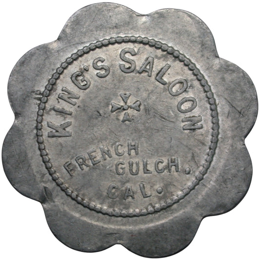 French Gulch, CA King's Saloon G/F One Drink Token