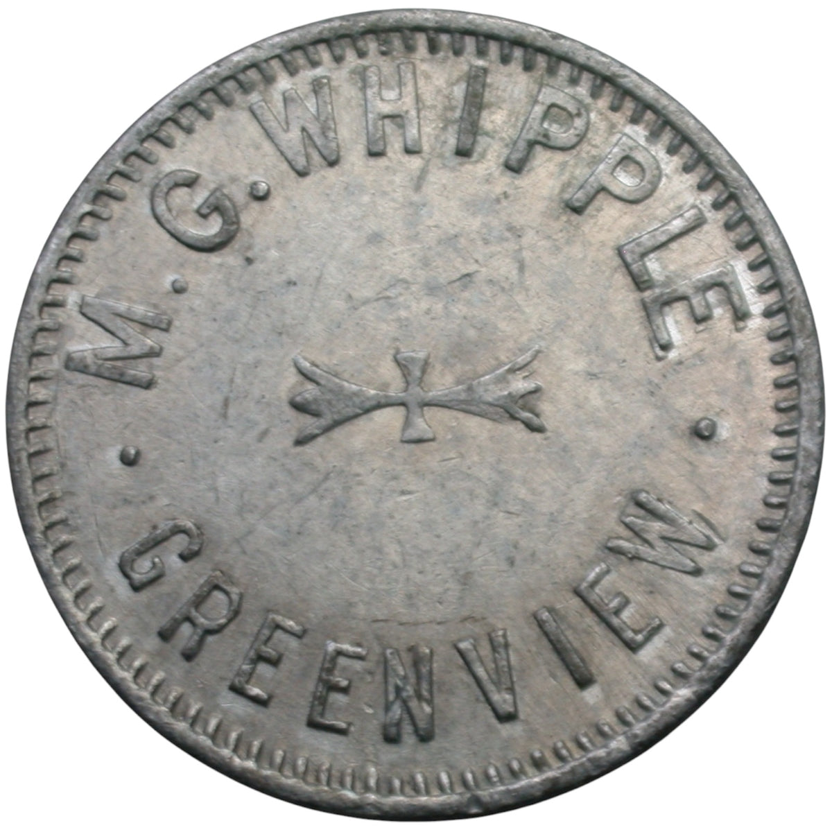 Greenview, CA M.G.Whipple G/F 10¢ In Merchandise Token