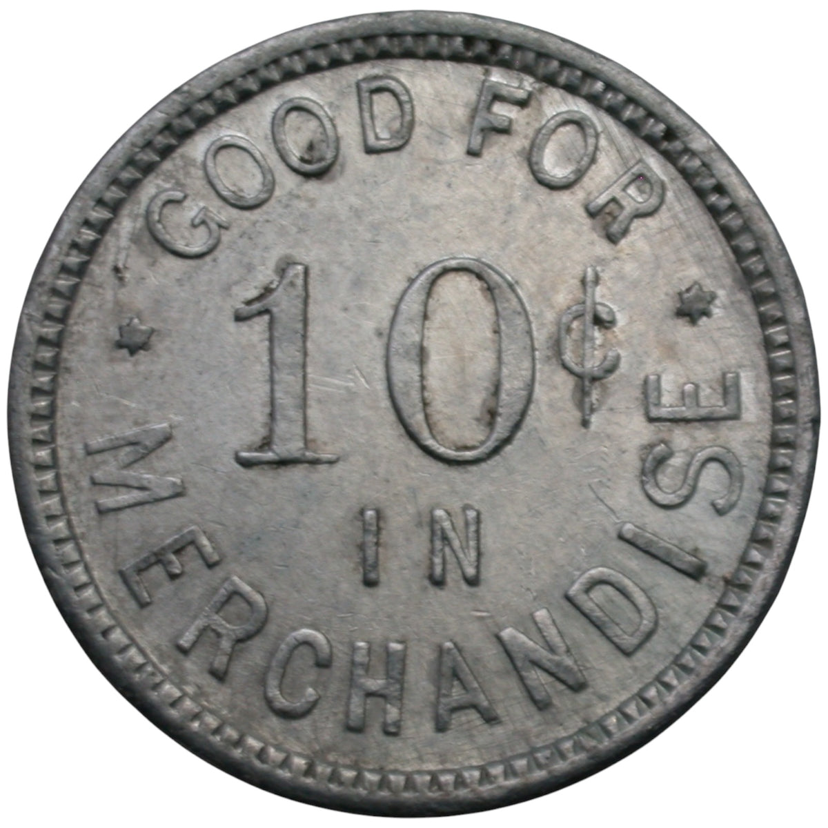 Greenview, CA M.G.Whipple G/F 10¢ In Merchandise Token