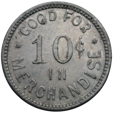 Greenview, CA M.G.Whipple G/F 10¢ In Merchandise Token