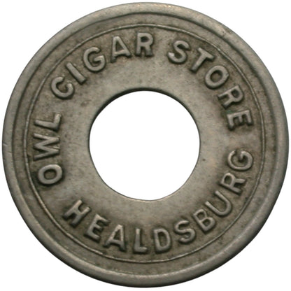 Healdsburg, CA Owl Cigar Store G/F 10¢ In Trade Token