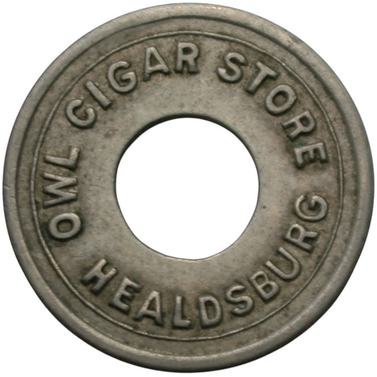 Healdsburg, CA Owl Cigar Store G/F 10¢ In Trade Token