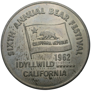 Idyllwild, CA 1962 Sixth Annual Bear Festival Token