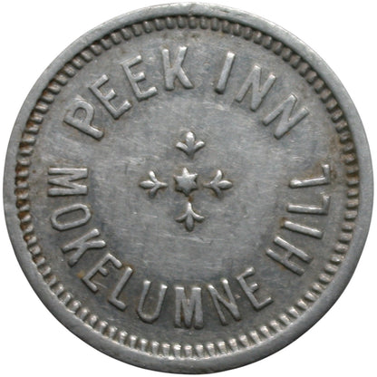 Mokelumne, CA Peek Inn G/F 10¢ In Trade Token