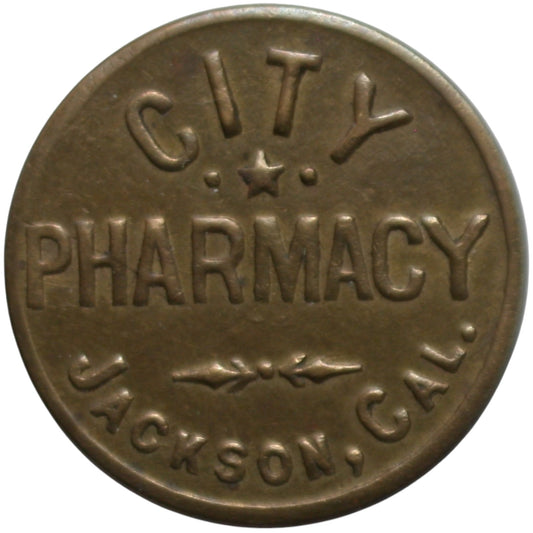 Jackson, CA City Pharmacy G/F 12 1/2¢ In Trade Token