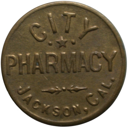 Jackson, CA City Pharmacy G/F 12 1/2¢ In Trade Token