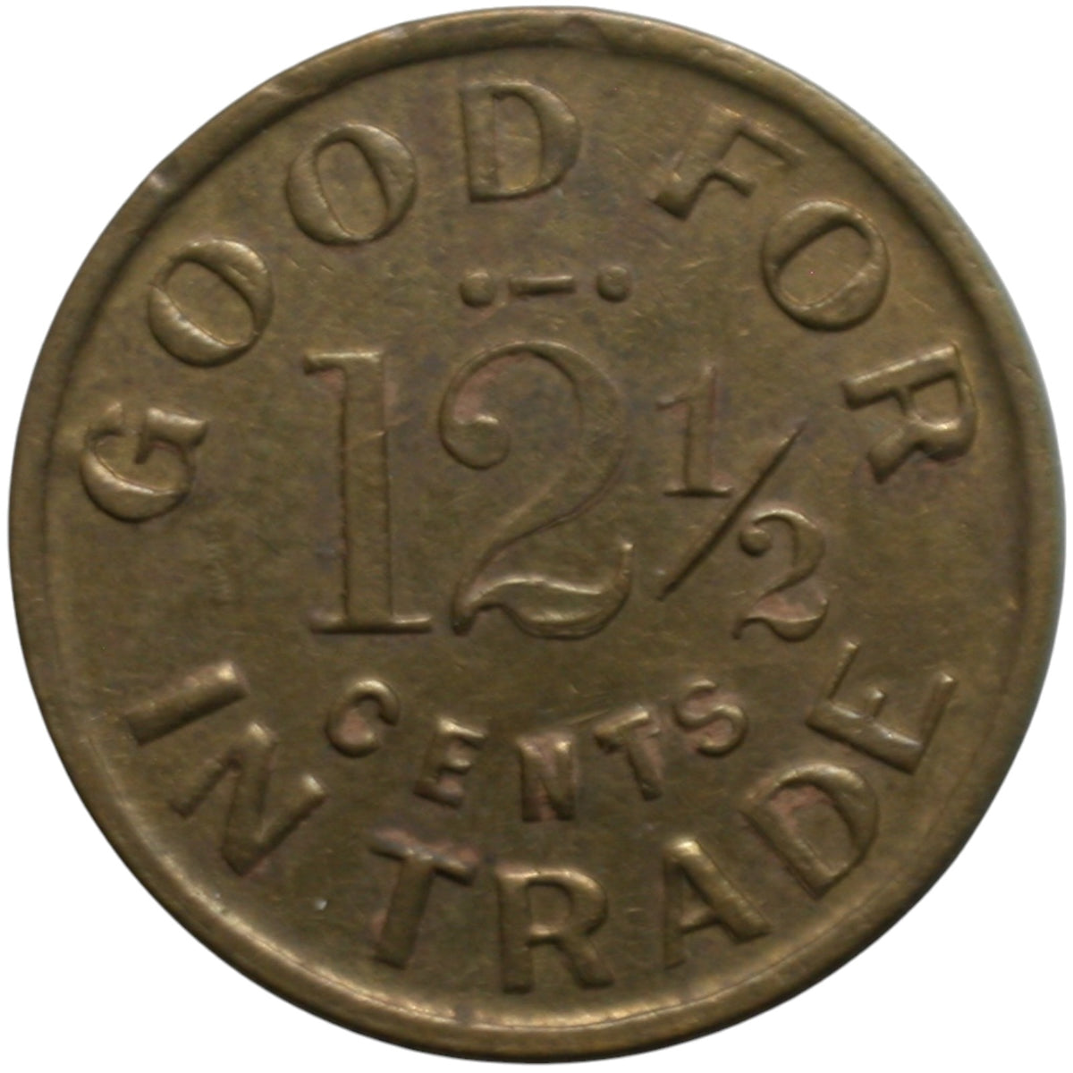 Jackson, CA City Pharmacy G/F 12 1/2¢ In Trade Token