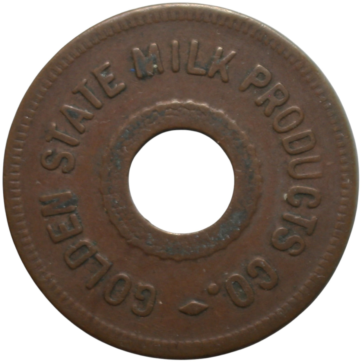 Los Angeles, CA Golden State Milk Products Co. G/F One Quart Milk Token