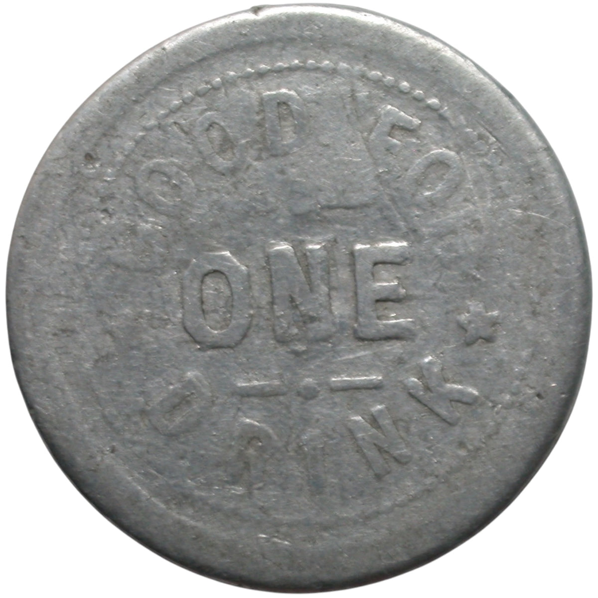 Orland, CA E.E. Green G/F One Drink Token