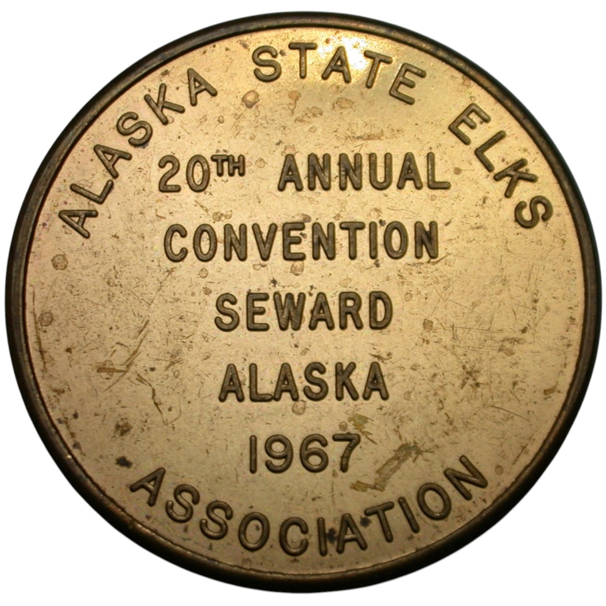 Seward, AK Alaska State Elks Association 1967 G/F $1.00 In Trade Token