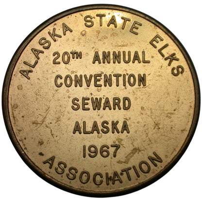 Seward, AK Alaska State Elks Association 1967 G/F $1.00 In Trade Token