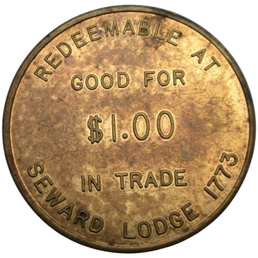 Seward, AK Alaska State Elks Association 1967 G/F $1.00 In Trade Token