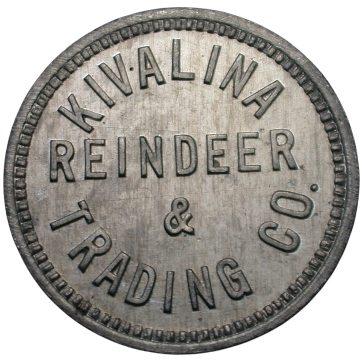 Kivalina, AK Kivalina Reindeer & Trading Co. G/F 5¢ In Trade Token