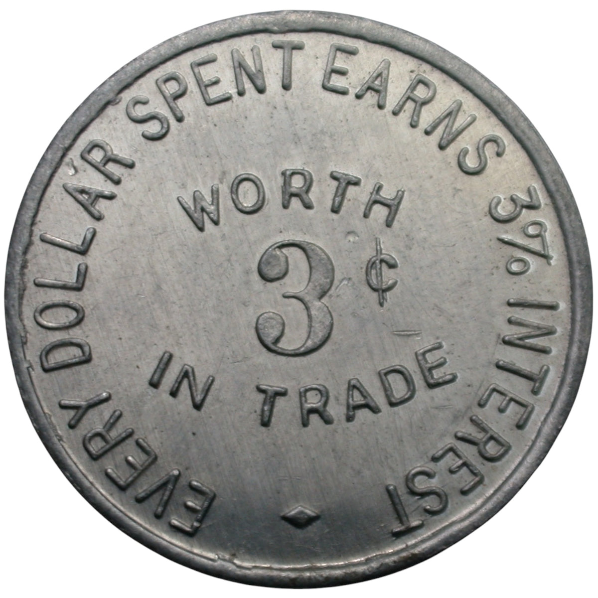 Eureka Springs, AR Glade's G/F 3¢ In Trade Token