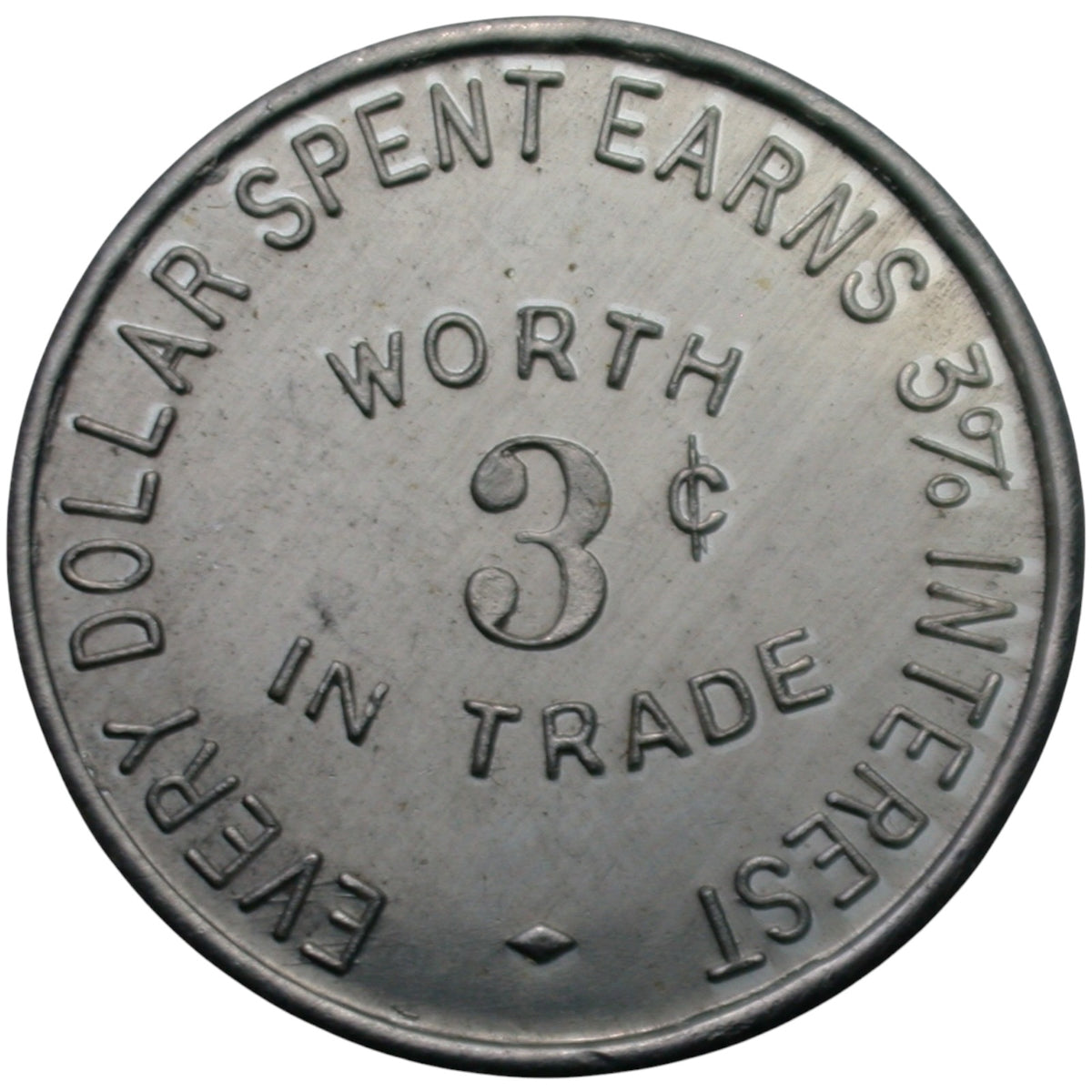 Eureka Springs, AR Glade's G/F 3¢ In Trade Token