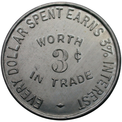 Eureka Springs, AR Glade's G/F 3¢ In Trade Token