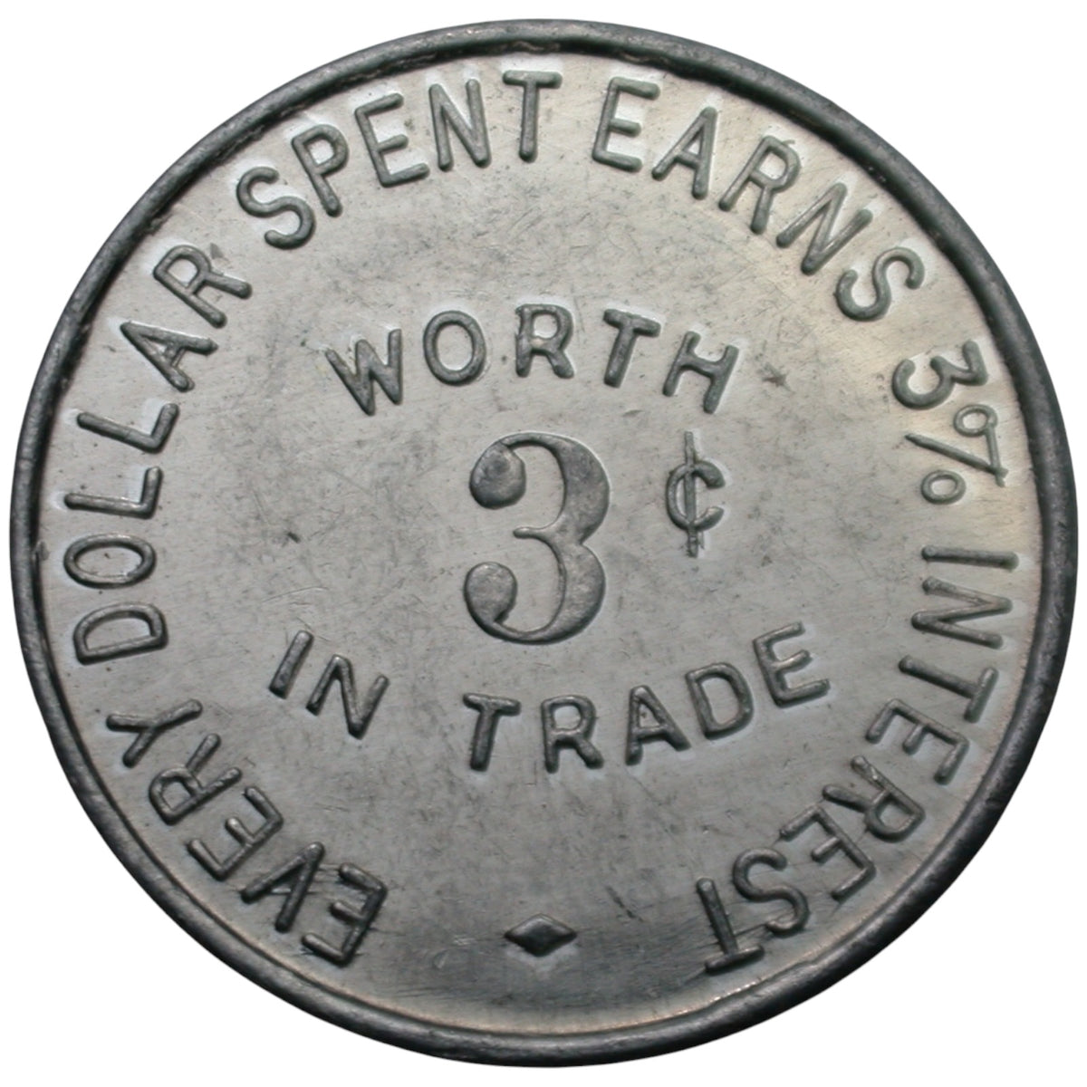 Eureka Springs, AR Glade's G/F 3¢ In Trade Token