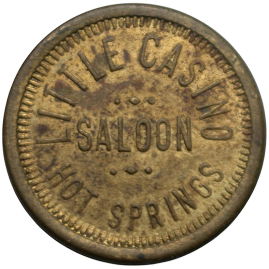 Hot Springs, AR Little Casino Saloon G/F 5¢ In Trade Token