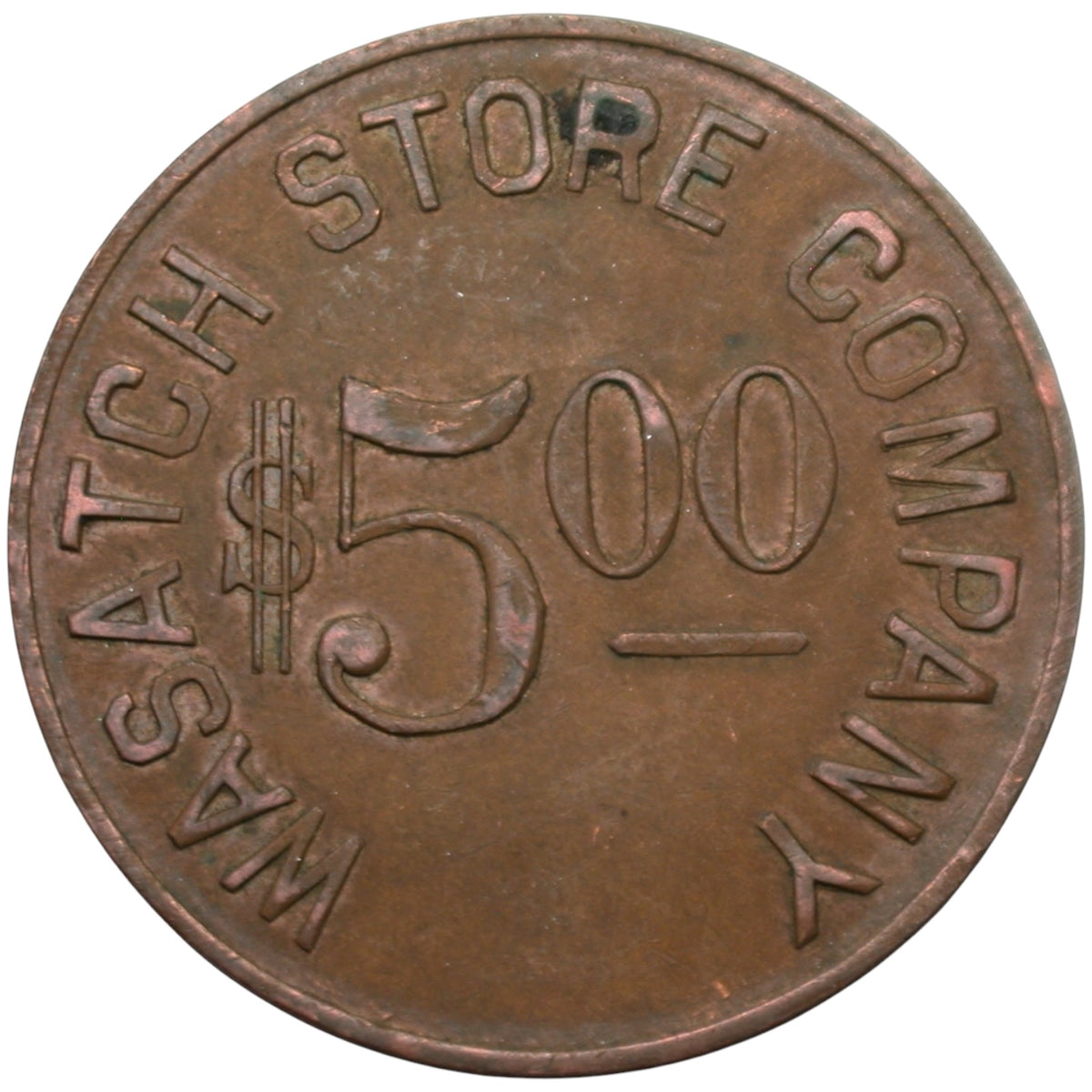 Somerset, CO Wasatch Store Company G/F $5.00 In Trade Token