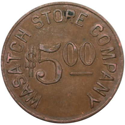 Somerset, CO Wasatch Store Company G/F $5.00 In Trade Token
