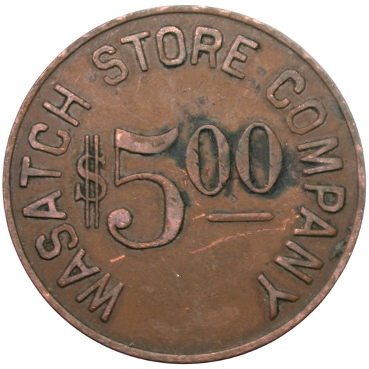 Somerset, CO Wasatch Store Company G/F $5.00 In Trade Token