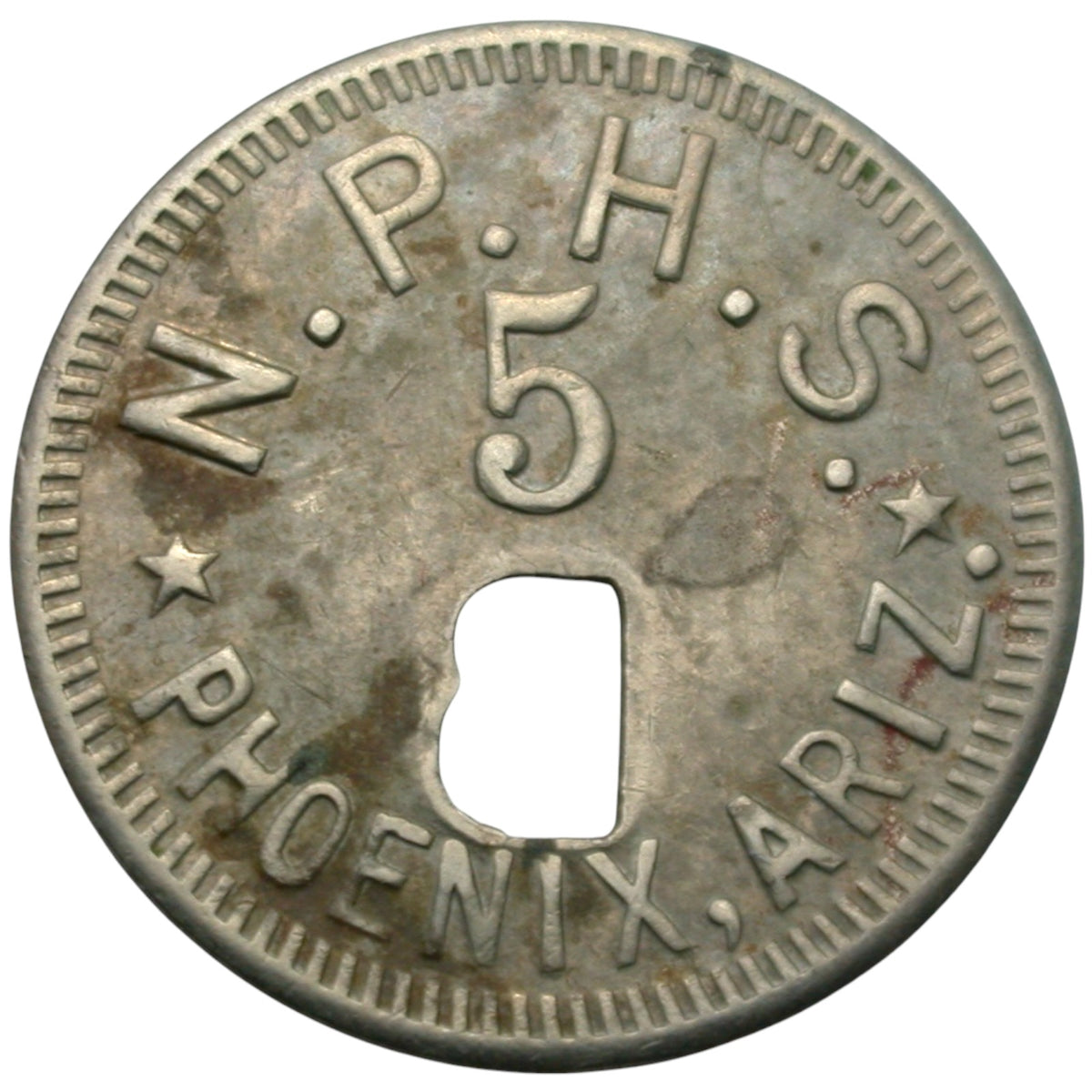 Phoenix, AZ N.P.H.S. "5" School Token