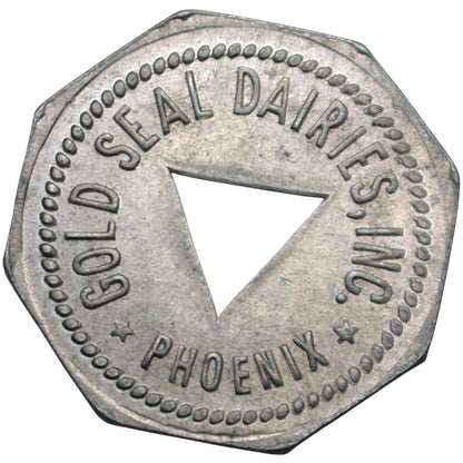 Phoenix, AZ Gold Seal Dairies, Inc. One Half Pint Table Cream Token
