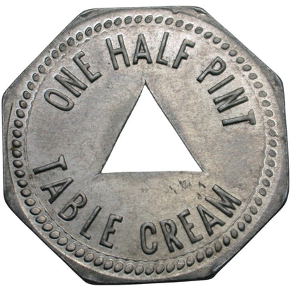 Phoenix, AZ Gold Seal Dairies, Inc. One Half Pint Table Cream Token