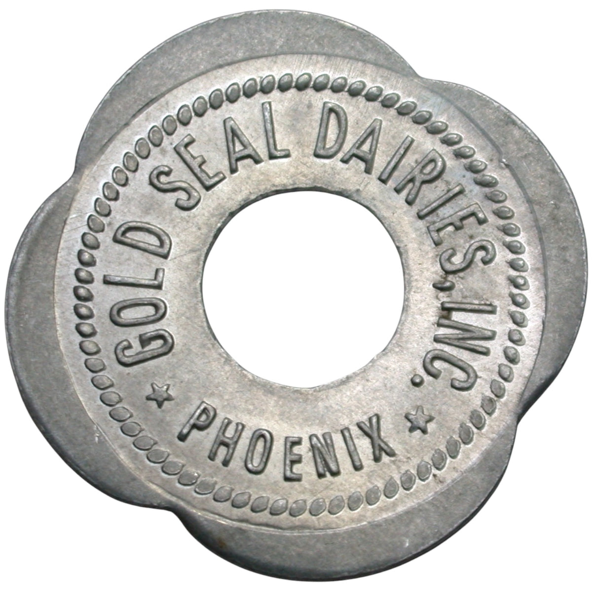 Phoenix, AZ Gold Seal Dairies, Inc. One Quart Grade A Milk Token