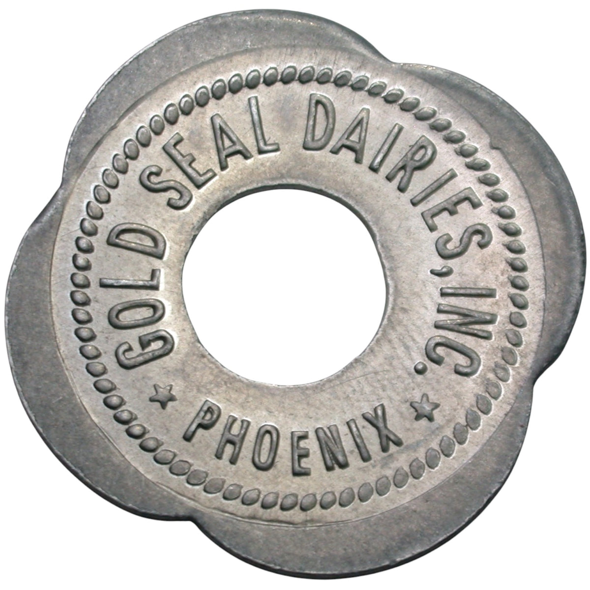 Phoenix, AZ Gold Seal Dairies, Inc. One Quart Grade A Milk Token