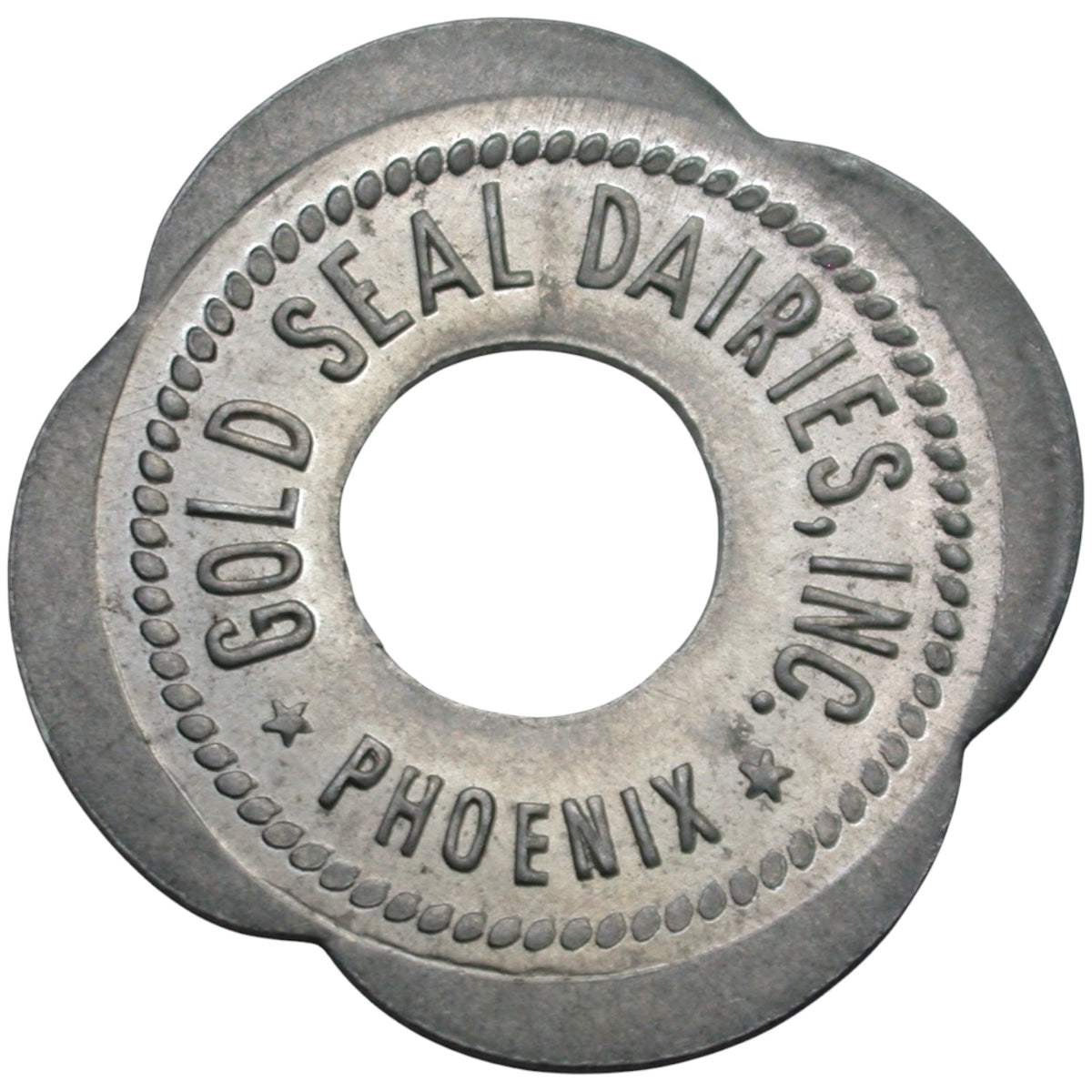 Phoenix, AZ Gold Seal Dairies, Inc. One Quart Grade A Milk Token