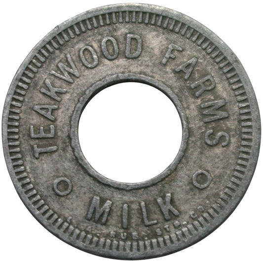 Bakersfield, CA Teakwood Farms One Quart Milk Token