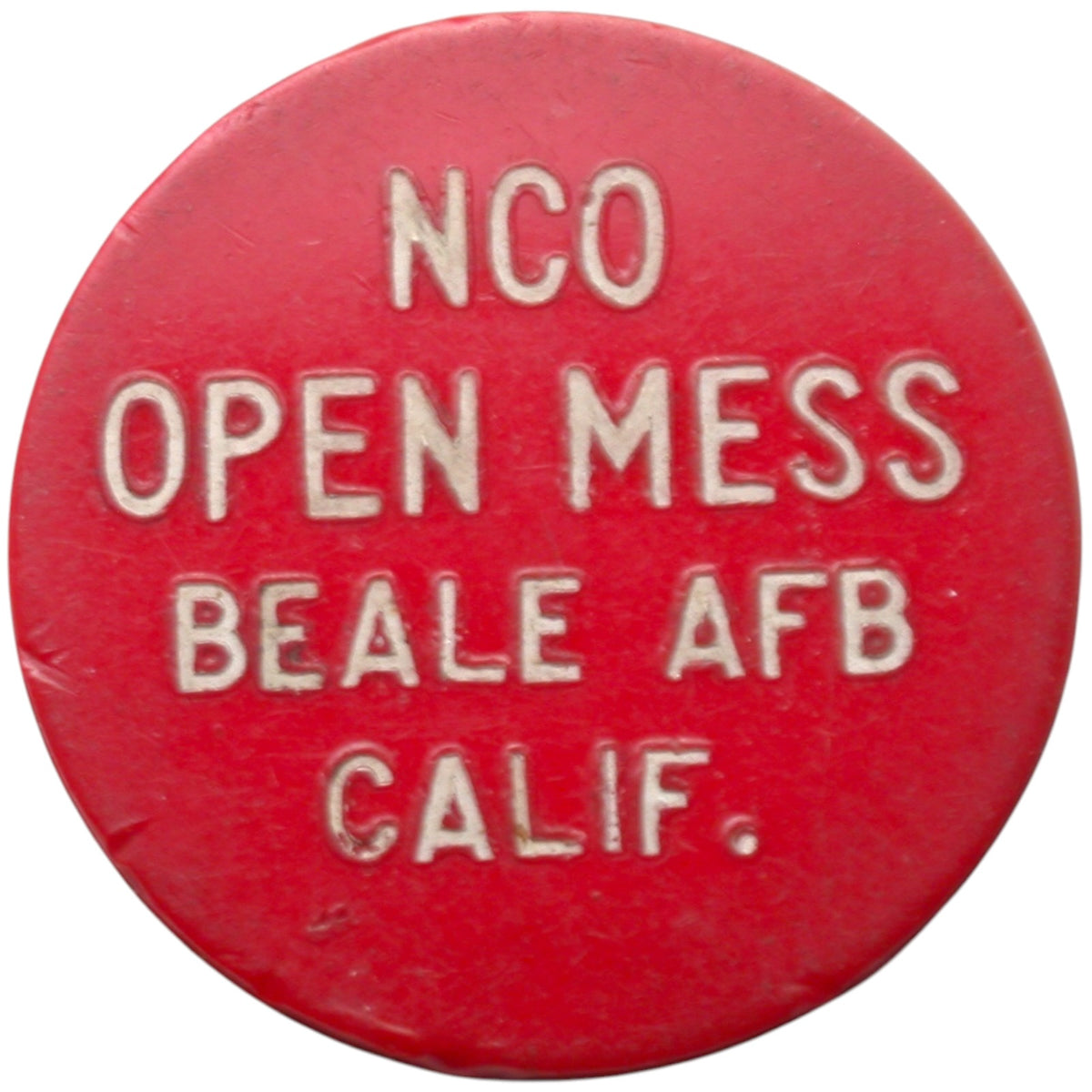 Beale AFB, CA NCO Open Mess G/F 5¢ In Trade Token