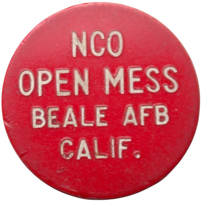 Beale AFB, CA NCO Open Mess G/F 5¢ In Trade Token
