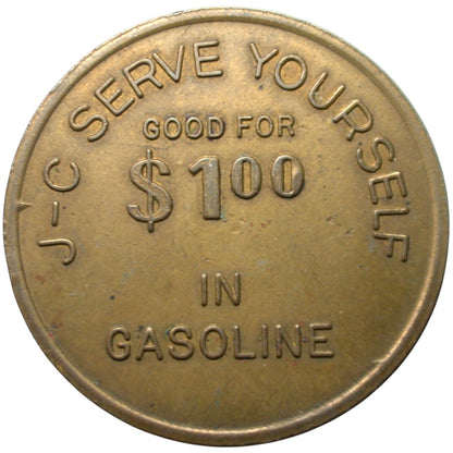 Bellflower, CA J-C Serve Yourself G/F $1.00 In Gasoline Token