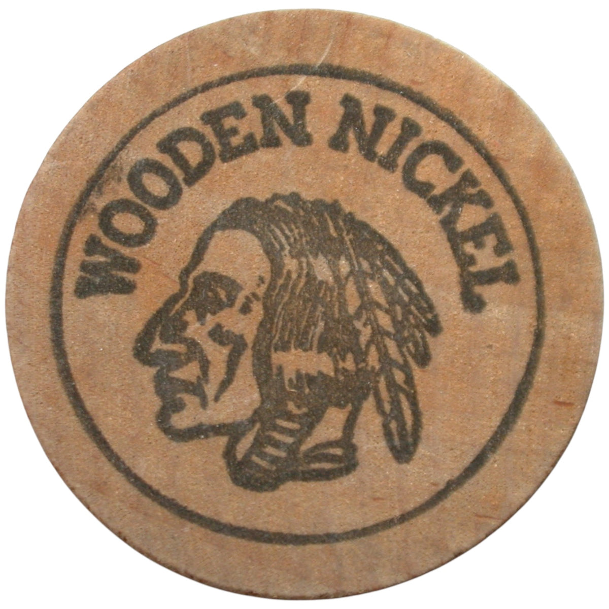 Bellflower, CA General Electric Detection Co. Wooden Nickel Token