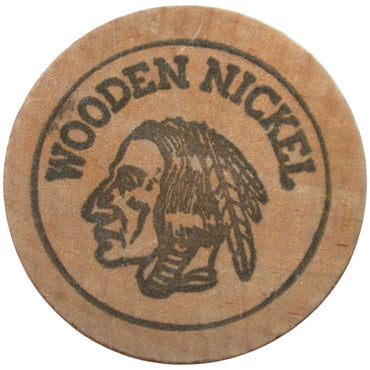 Bellflower, CA General Electric Detection Co. Wooden Nickel Token