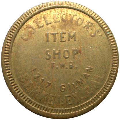 Berkeley, CA Collectors' Item Shop G/F 20¢ In Trade Token