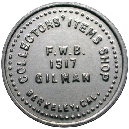 Berkeley, CA Collectors' Items Shop G/F 10¢ In Trade Token