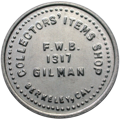 Berkeley, CA Collectors' Items Shop G/F 10¢ In Trade Token