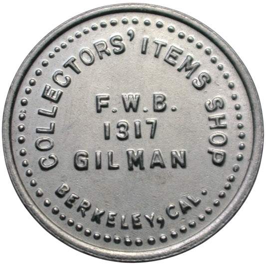 Berkeley, CA Collectors' Items Shop G/F 10¢ In Trade Token