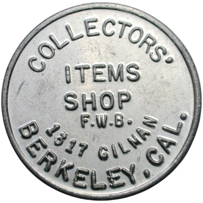 Berkeley, CA Collectors' Items Shop G/F 20¢ In Trade Token