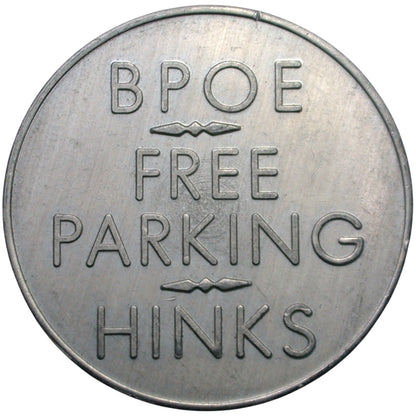 Berkeley, CA BPOE Free Parking Hinks Token