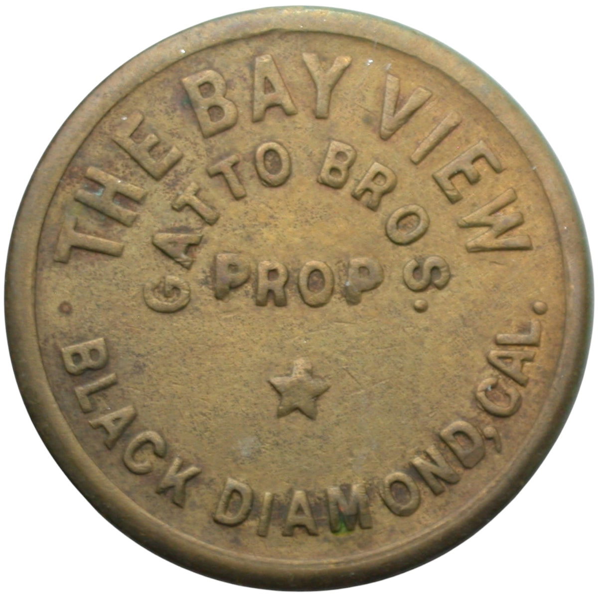 Black Diamond, CA The Bay View Gatto Bros Prop G/F 5 In Trade Token