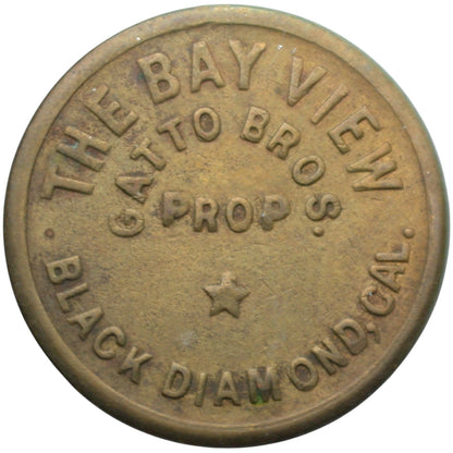 Black Diamond, CA The Bay View Gatto Bros Prop G/F 5 In Trade Token