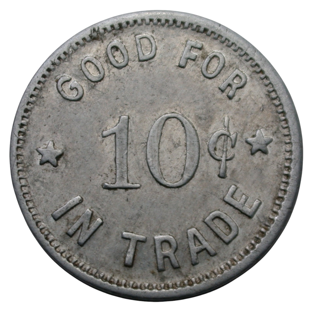 Mokelumne Hill, CA Peek Inn G/F 10¢ In Trade Token