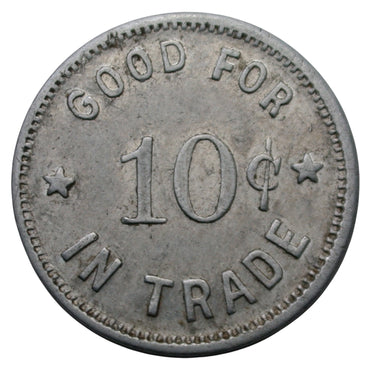Mokelumne Hill, CA Peek Inn G/F 10¢ In Trade Token