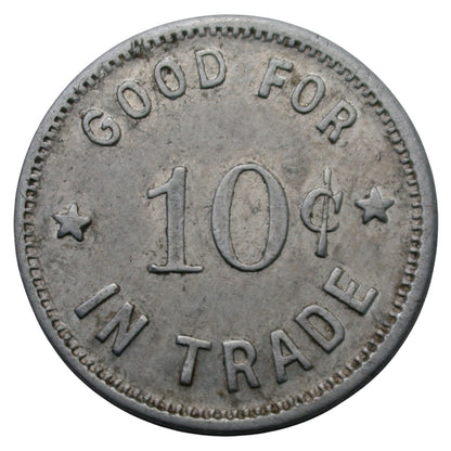 Mokelumne Hill, CA Peek Inn G/F 10¢ In Trade Token
